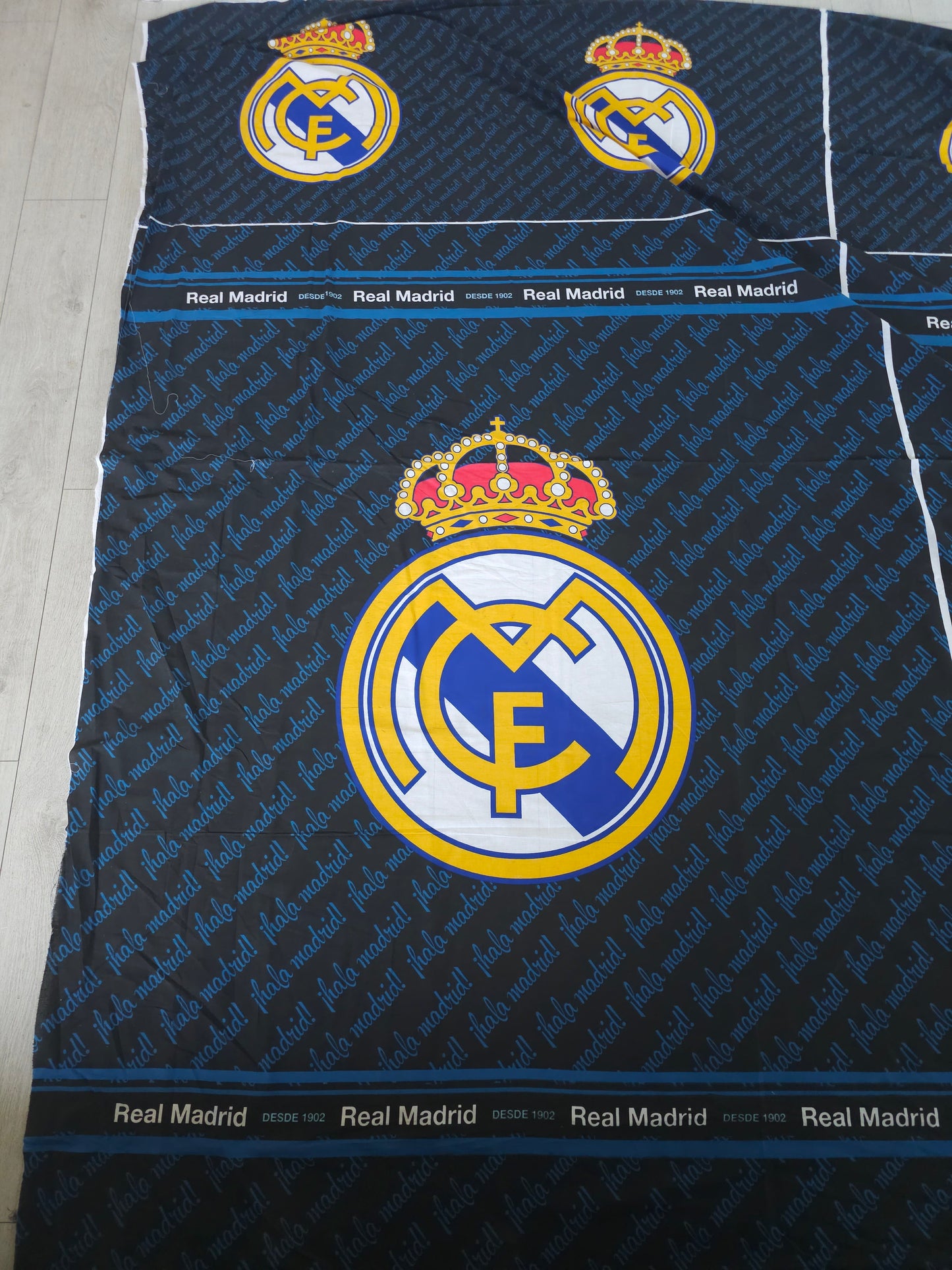 Real Madrid FC 100% Cotton Football Fabric *DEFECTED*