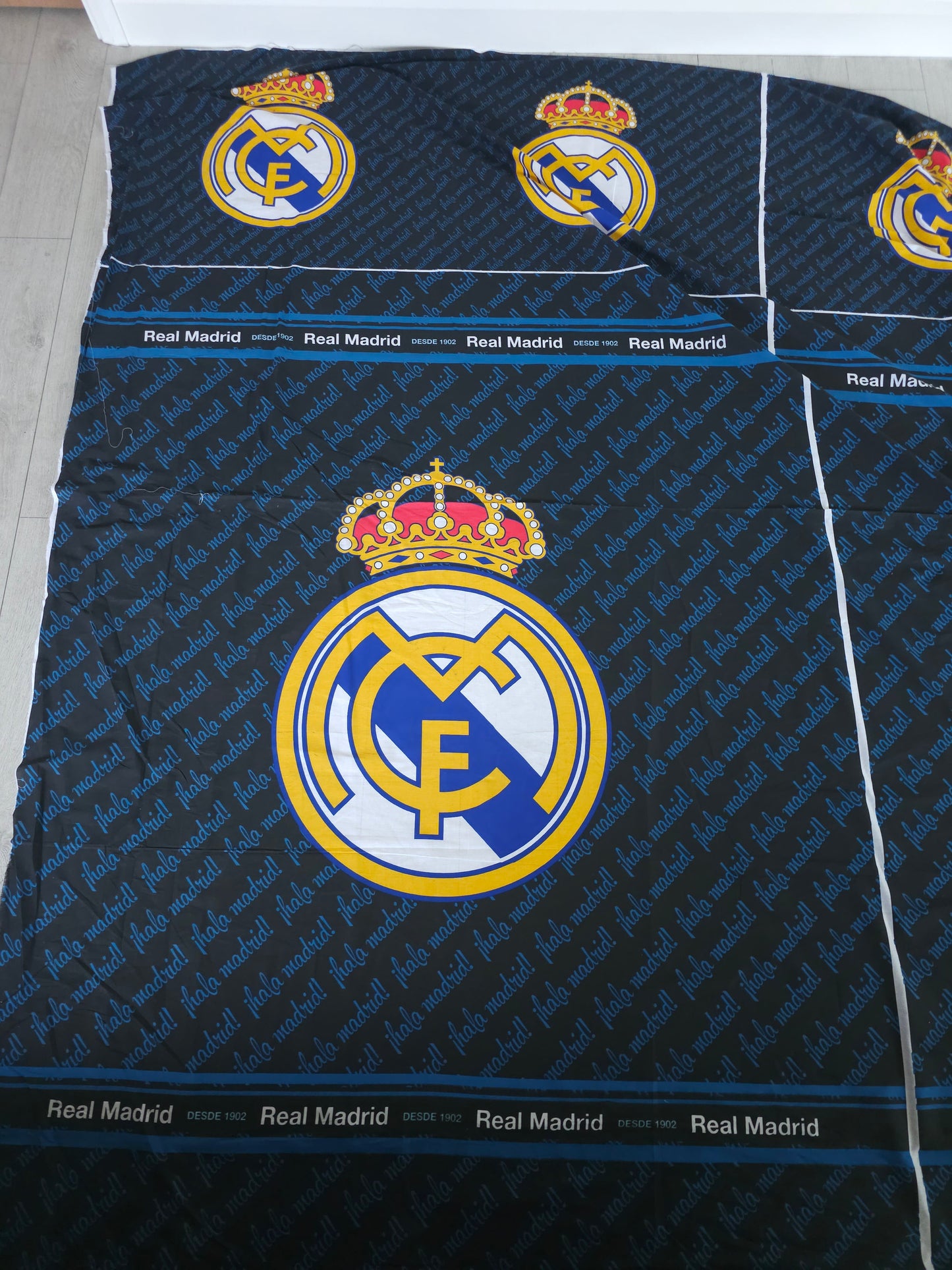 Real Madrid FC 100% Cotton Football Fabric *DEFECTED*