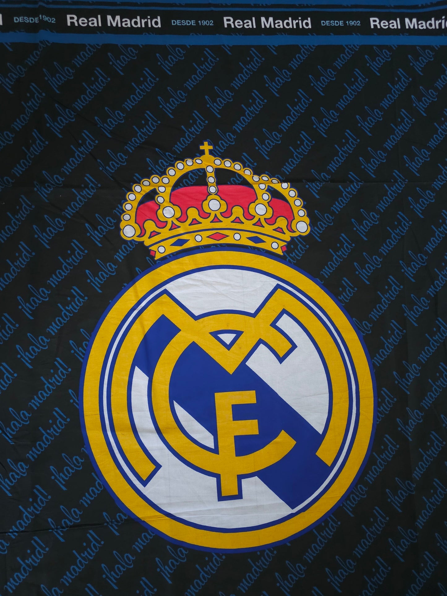 Real Madrid FC 100% Cotton Football Fabric *DEFECTED*