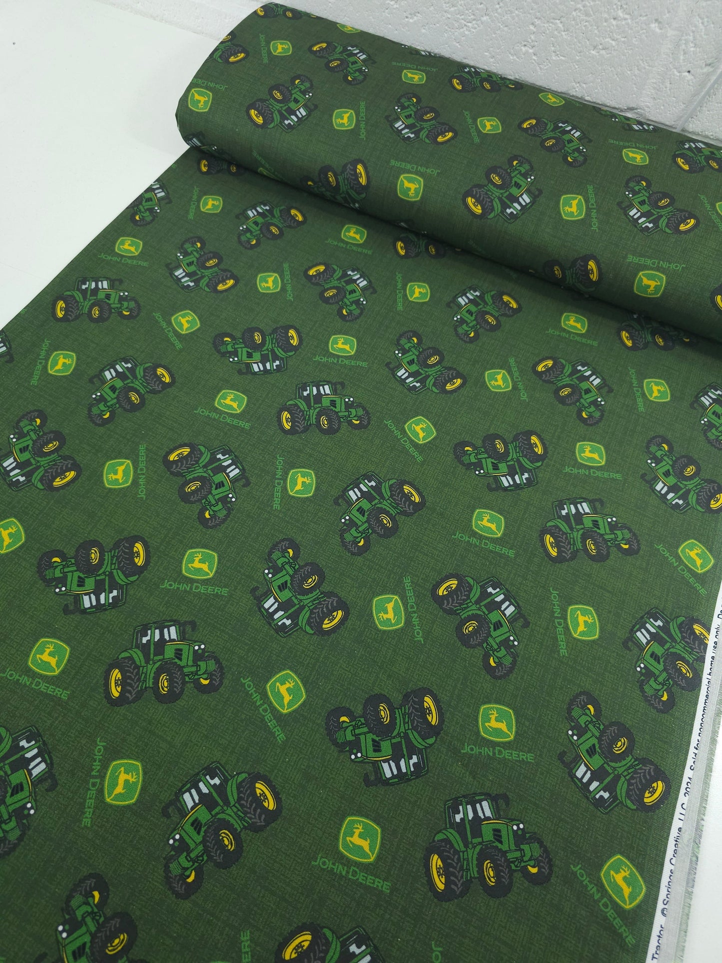 Dark Green John Deere 100% Cotton