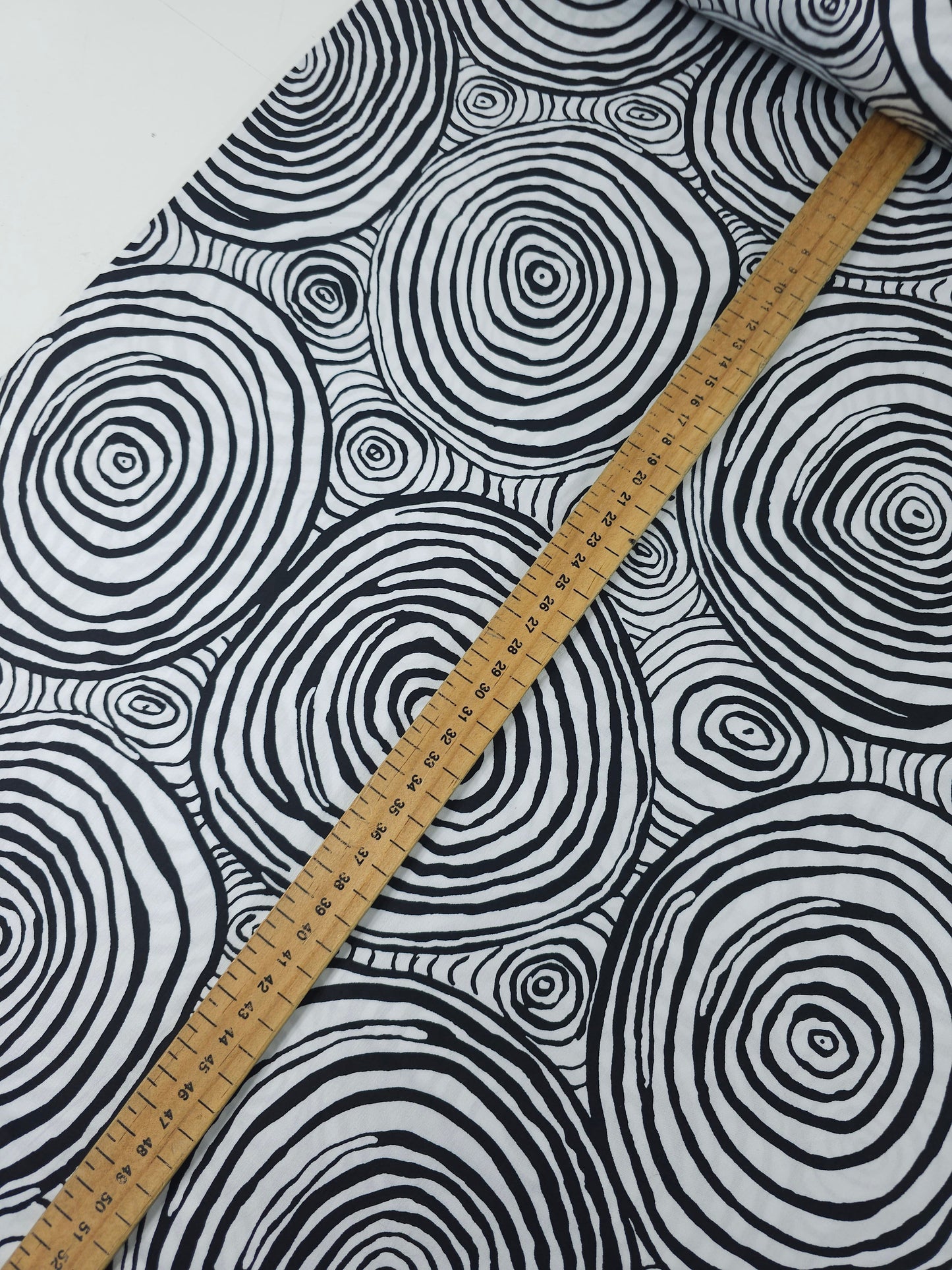 Monochrome Onion Rings Cotton Sateen 108” - Kaffe Fassett (Various Sizes)