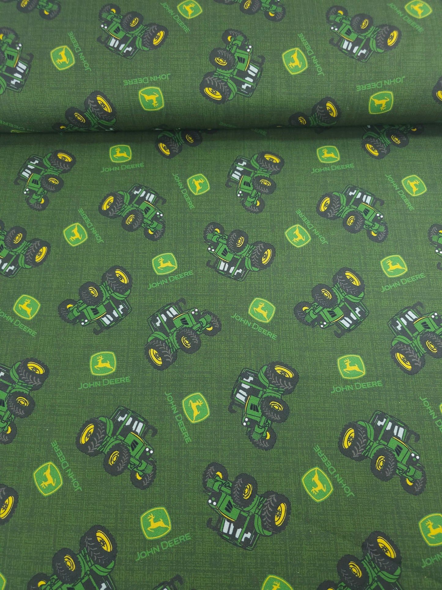 Dark Green John Deere 100% Cotton