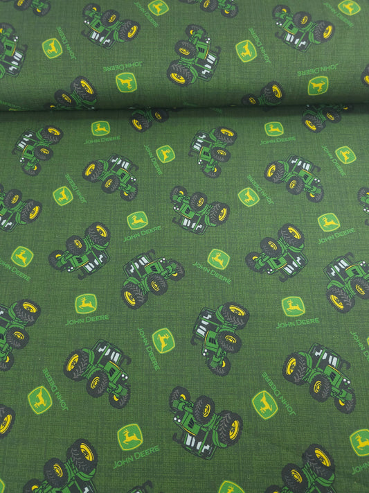 Dark Green John Deere 100% Cotton