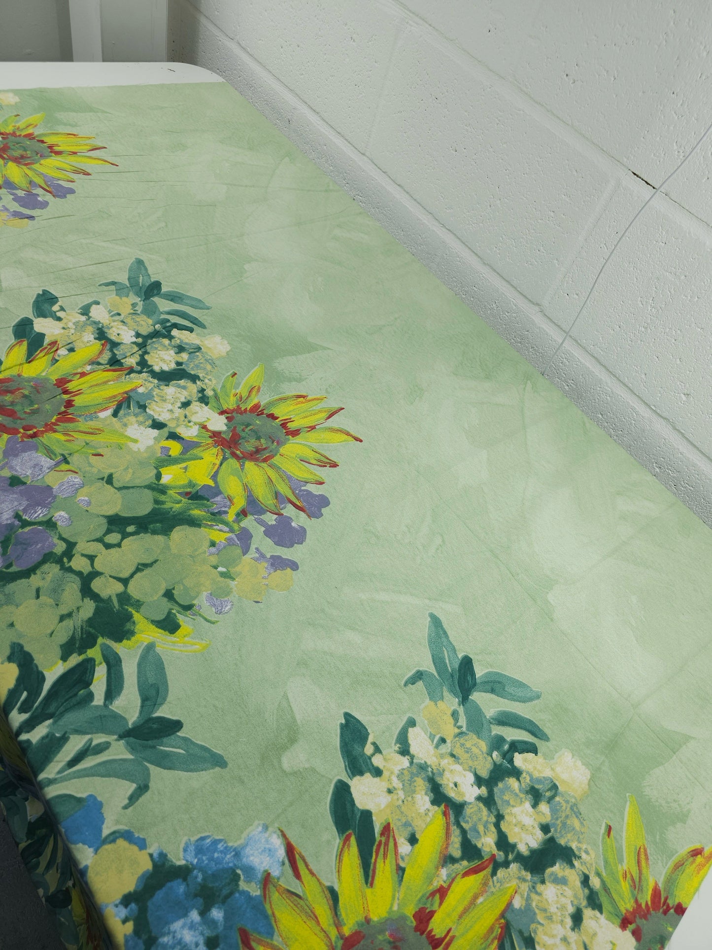 Sunflower Watercolour Floral 100% Cotton 102" *EXTRA WIDE*