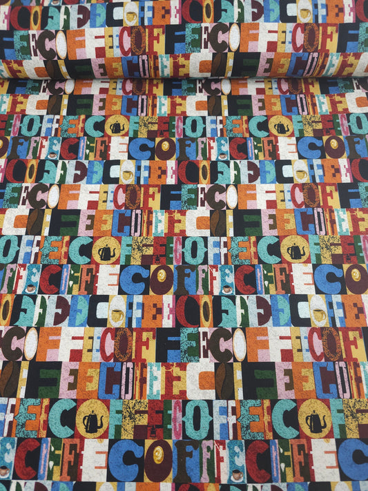 Abstract Coffee Statement 100% Cotton