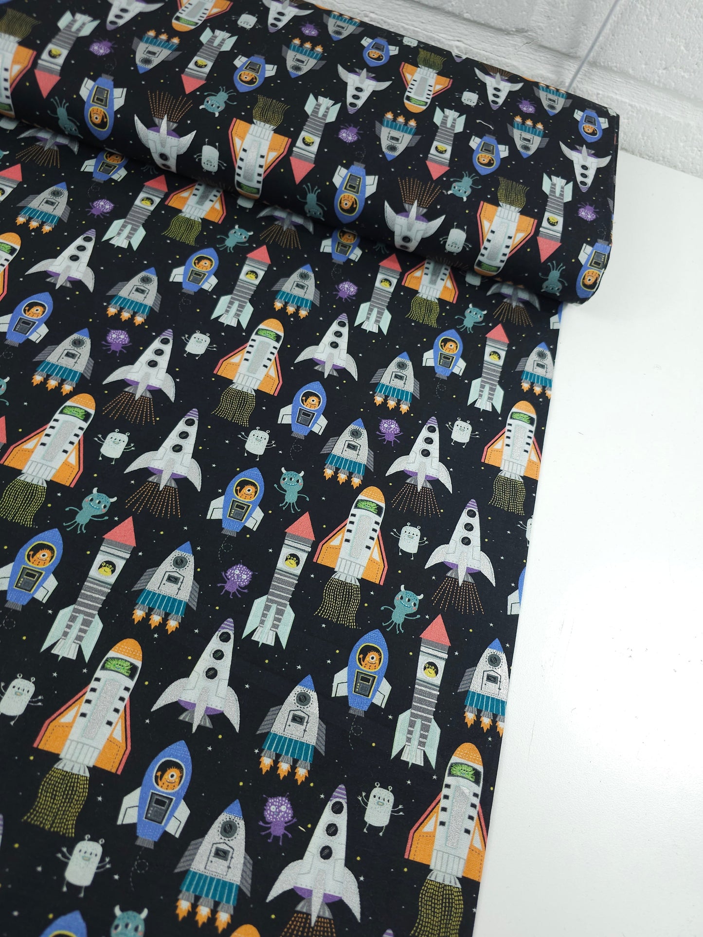 Novelty Space Rocket 100% Cotton