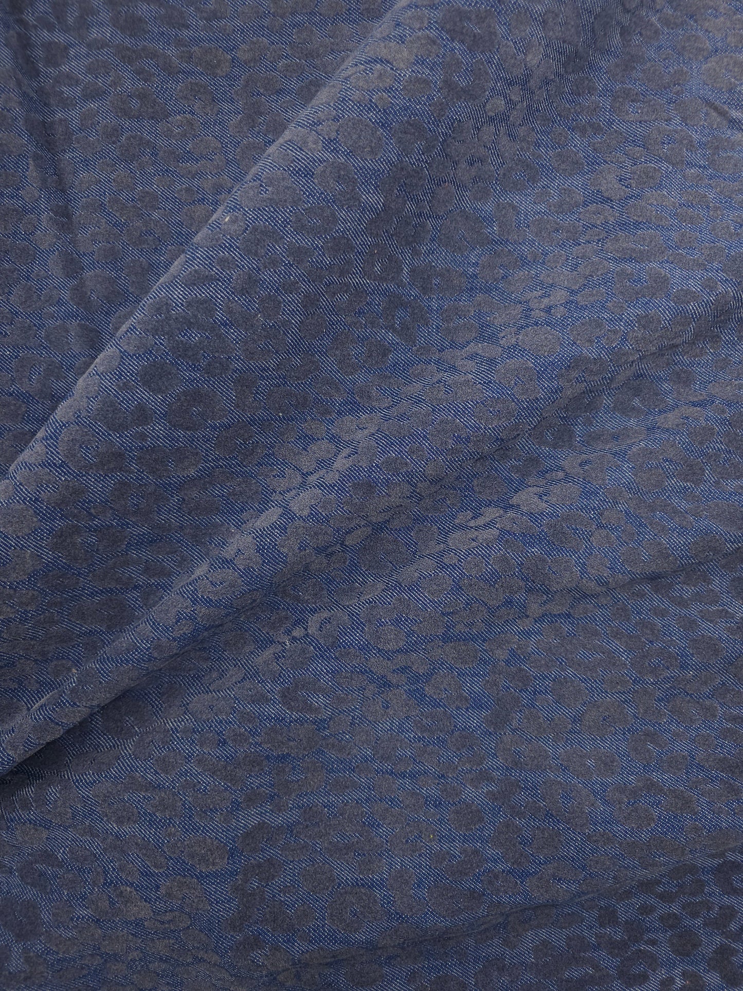 Blue Leopard Dressmaking Denim