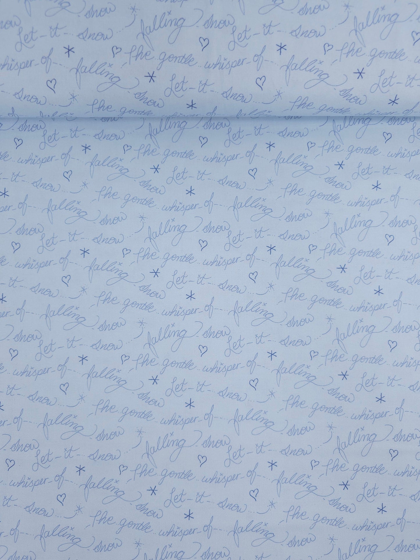 Let It Snow Gentle Whisper 100% Cotton