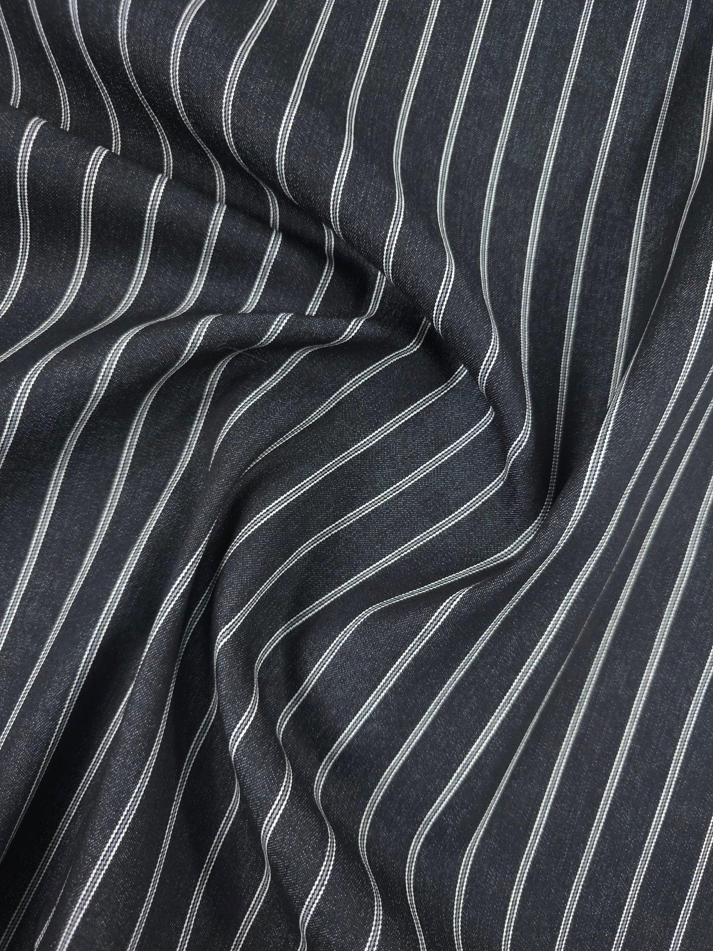 Black/Grey Stripe Denim