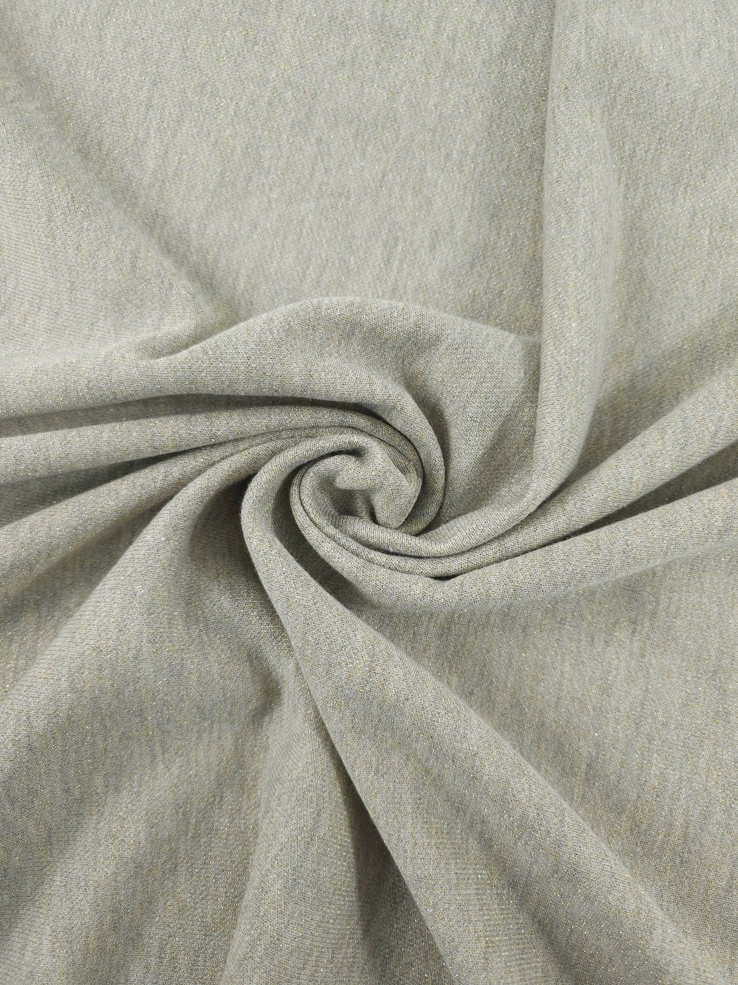 Greige/Gold Lurex Loopback Terry