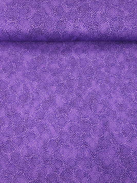 Purple Mini Petal Fusion 100% Cotton 106" - Robert Kaufman *EXTRA WIDE*