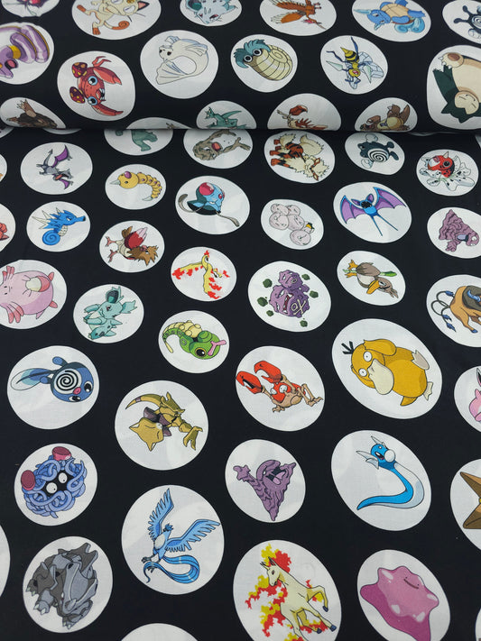 Pokemon Character Circles 100% Cotton