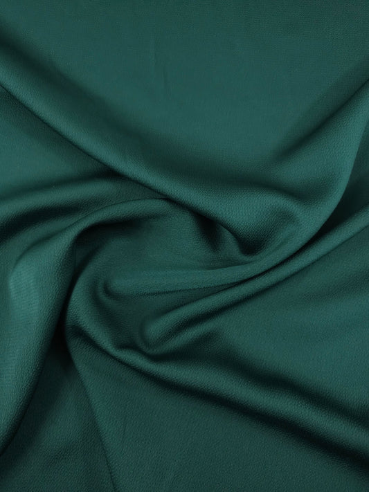 Bottle Green Bubble Matte Poly Satin