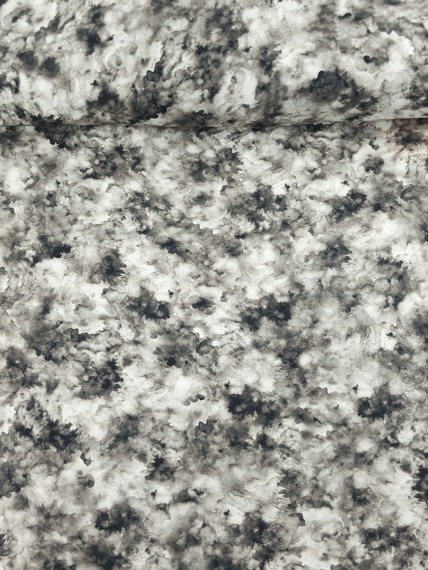 Grey Iris Watercolour Smoke 100% Cotton 108" *EXTRA WIDE*