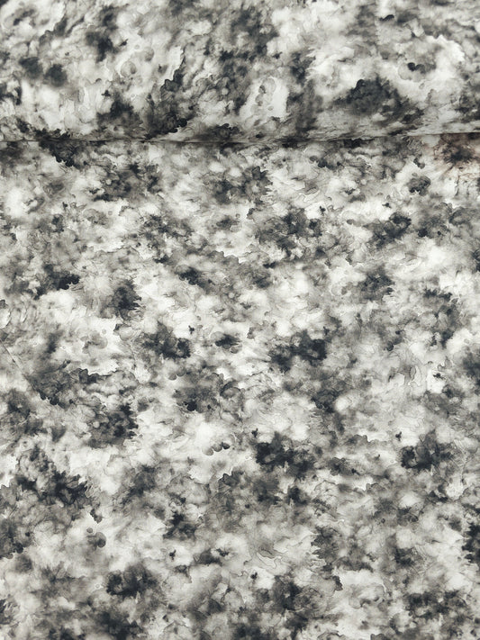 Grey Iris Watercolour Smoke 100% Cotton 108" *EXTRA WIDE*