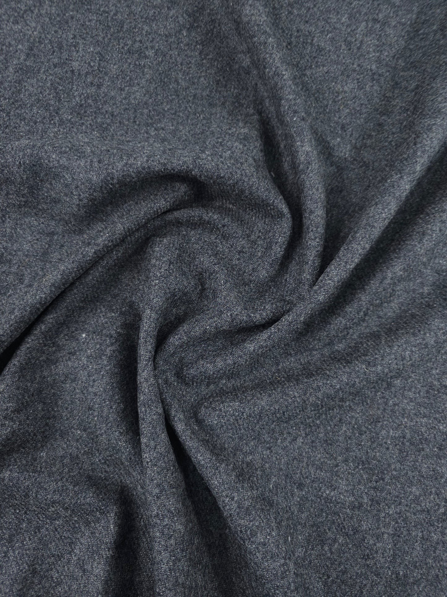 Dark Grey Twill Soft 100% Wool *ABRAHAM MOON*