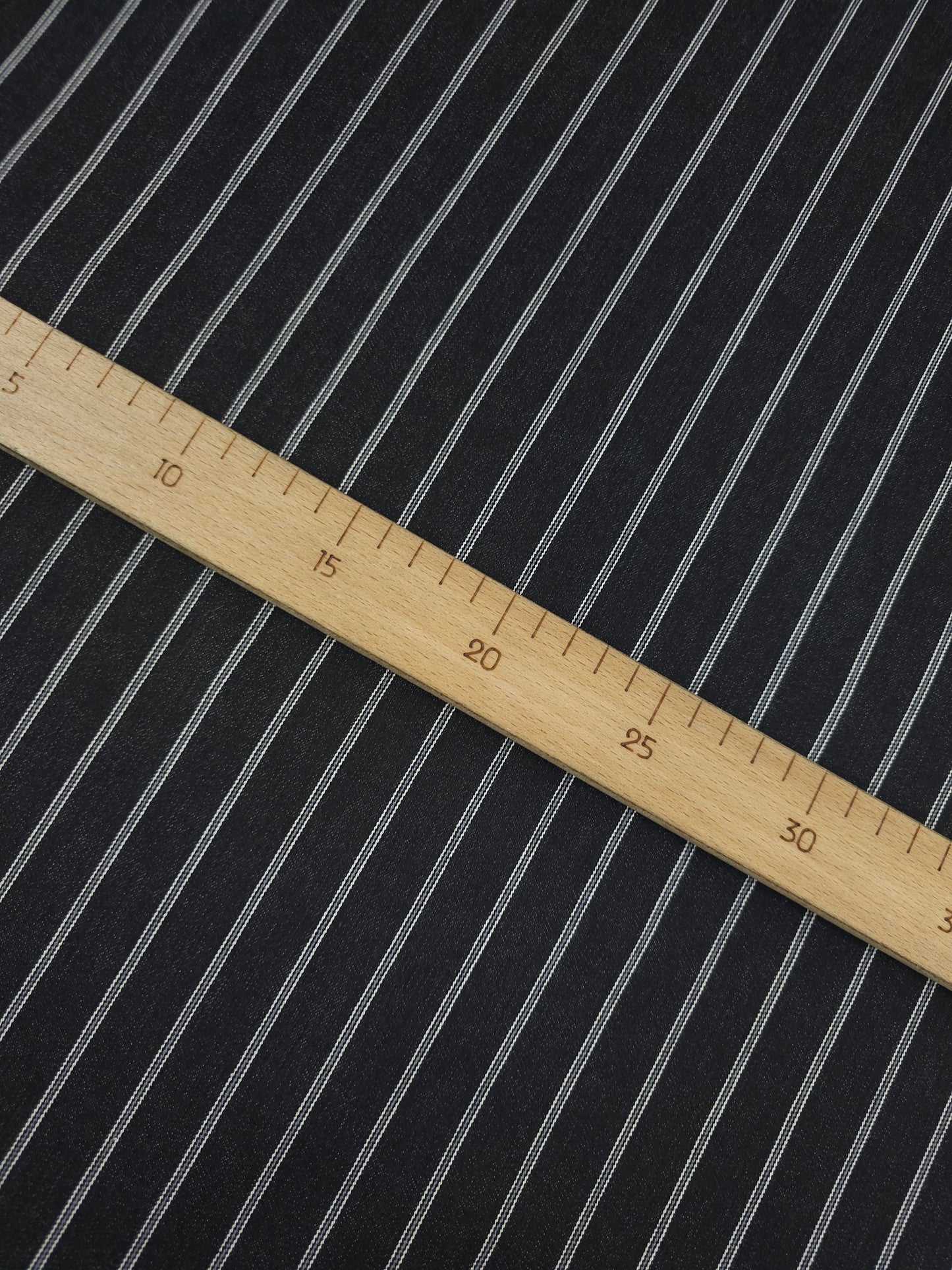 Black/Grey Stripe Denim