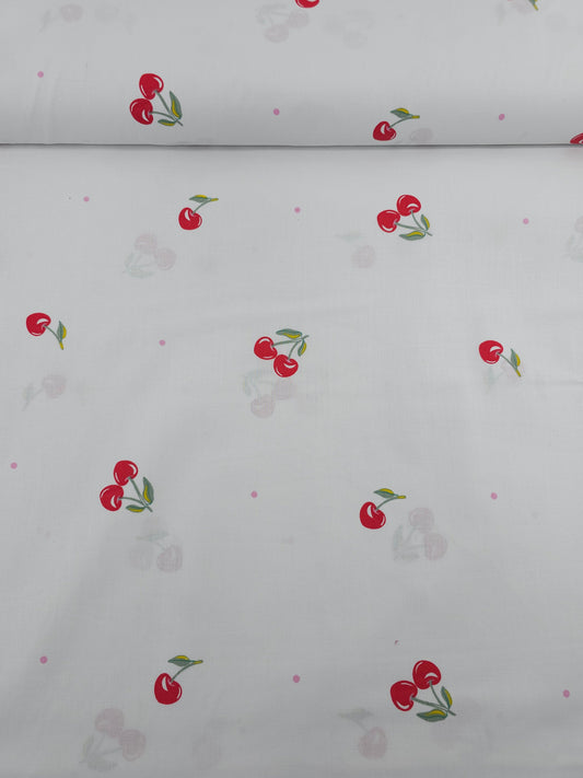Ditsy Small Cherry Polka Dot 100% 94" *EXTRA WIDE*