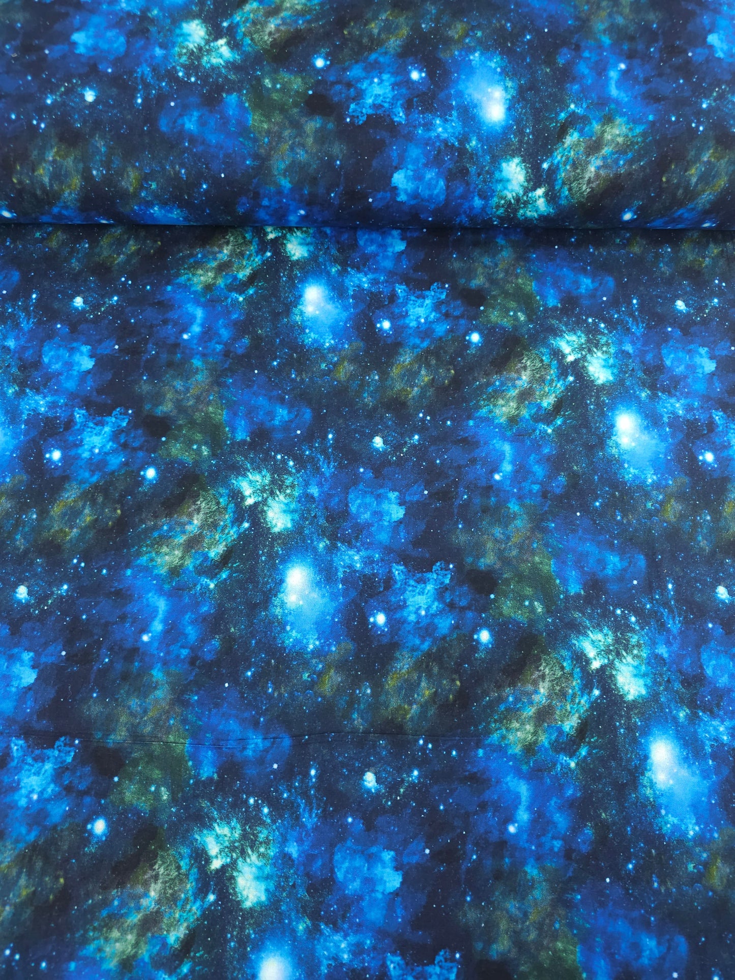 Blue/Green Midnight Galaxy 100% Cotton