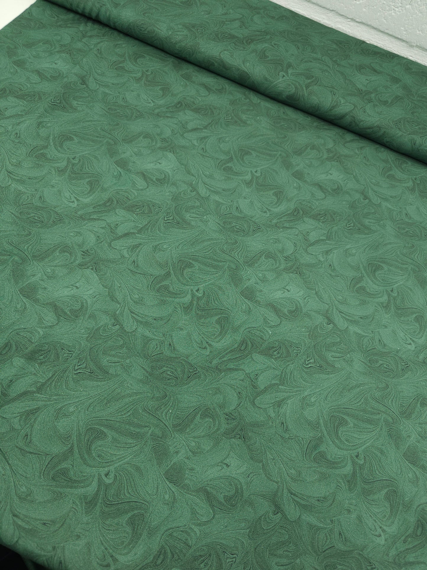 Forest Green Marble Swirl 100% Cotton 114" *EXTRA WIDE*