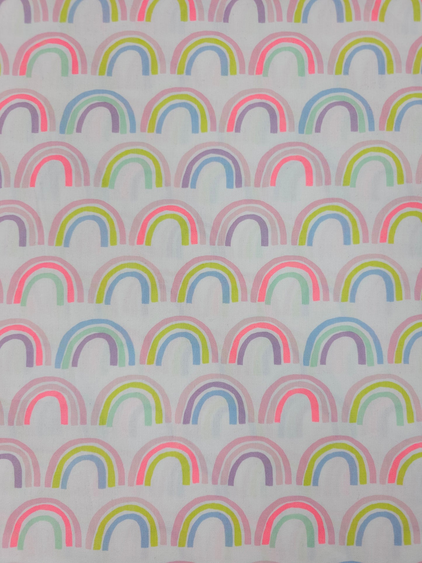 Neon/Pastel Rainbow 100% Cotton 106" *EXTRA WIDE*