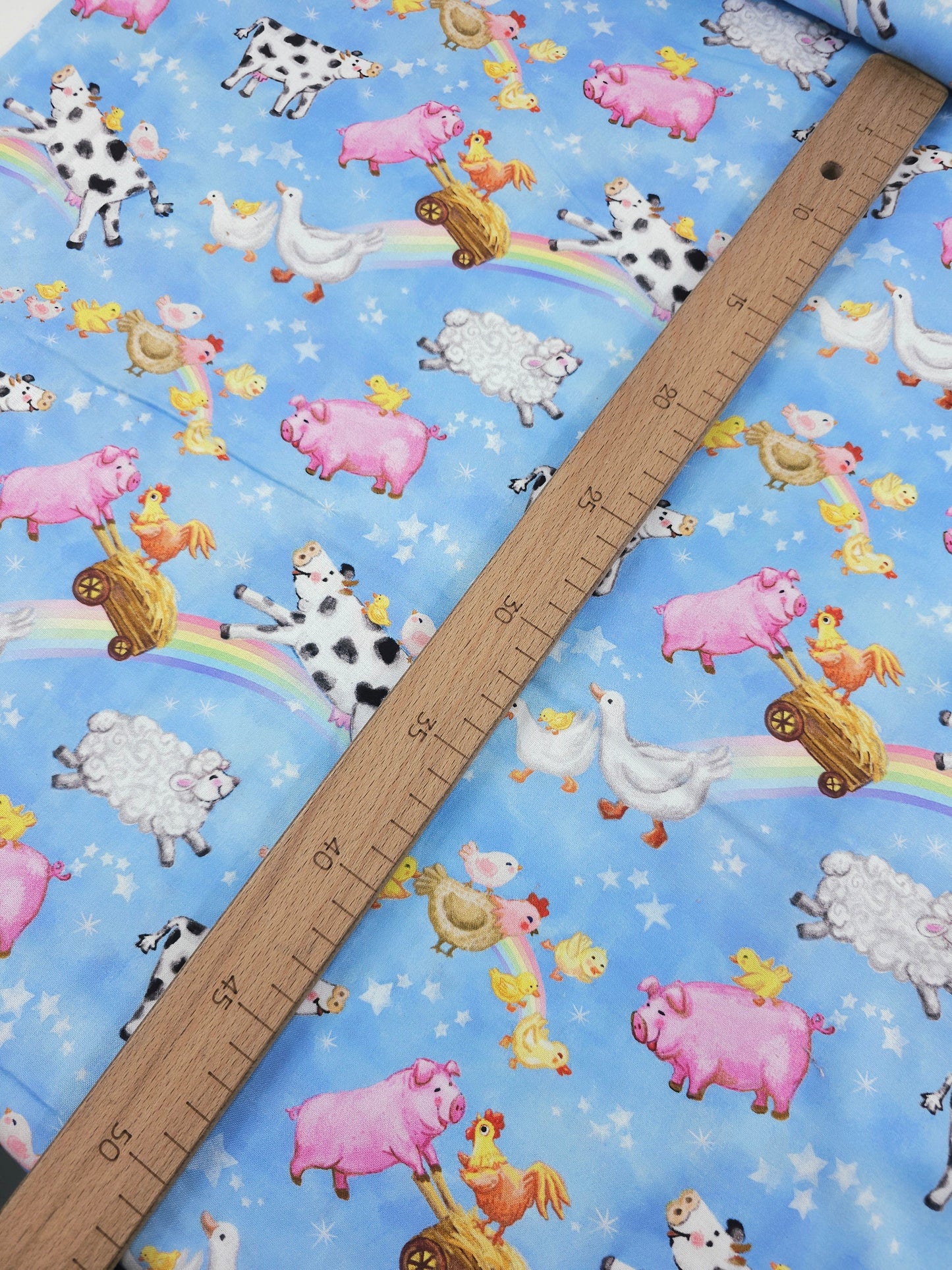 Fantasy Farm Animals 100% Cotton