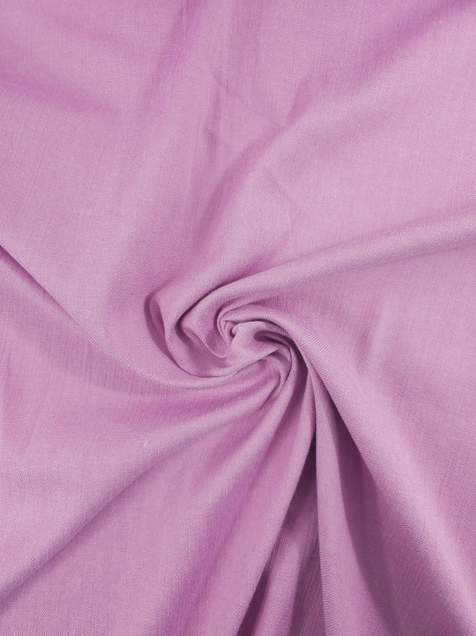 Mauve Cotton Mix Dressmaking Denim