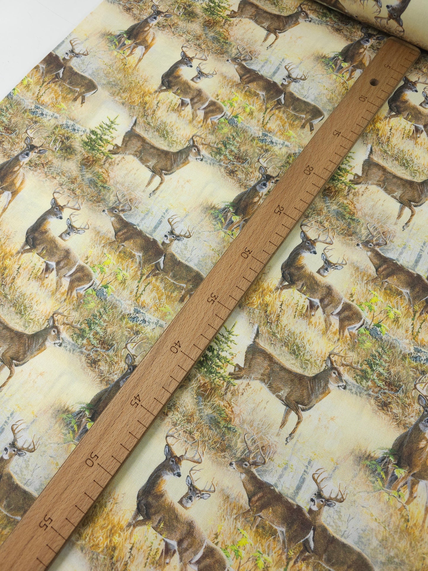 Reindeer Woodland 100% Cotton