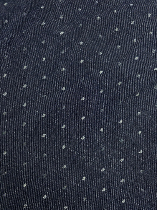 Charcoal Navy Dobby Look Denim