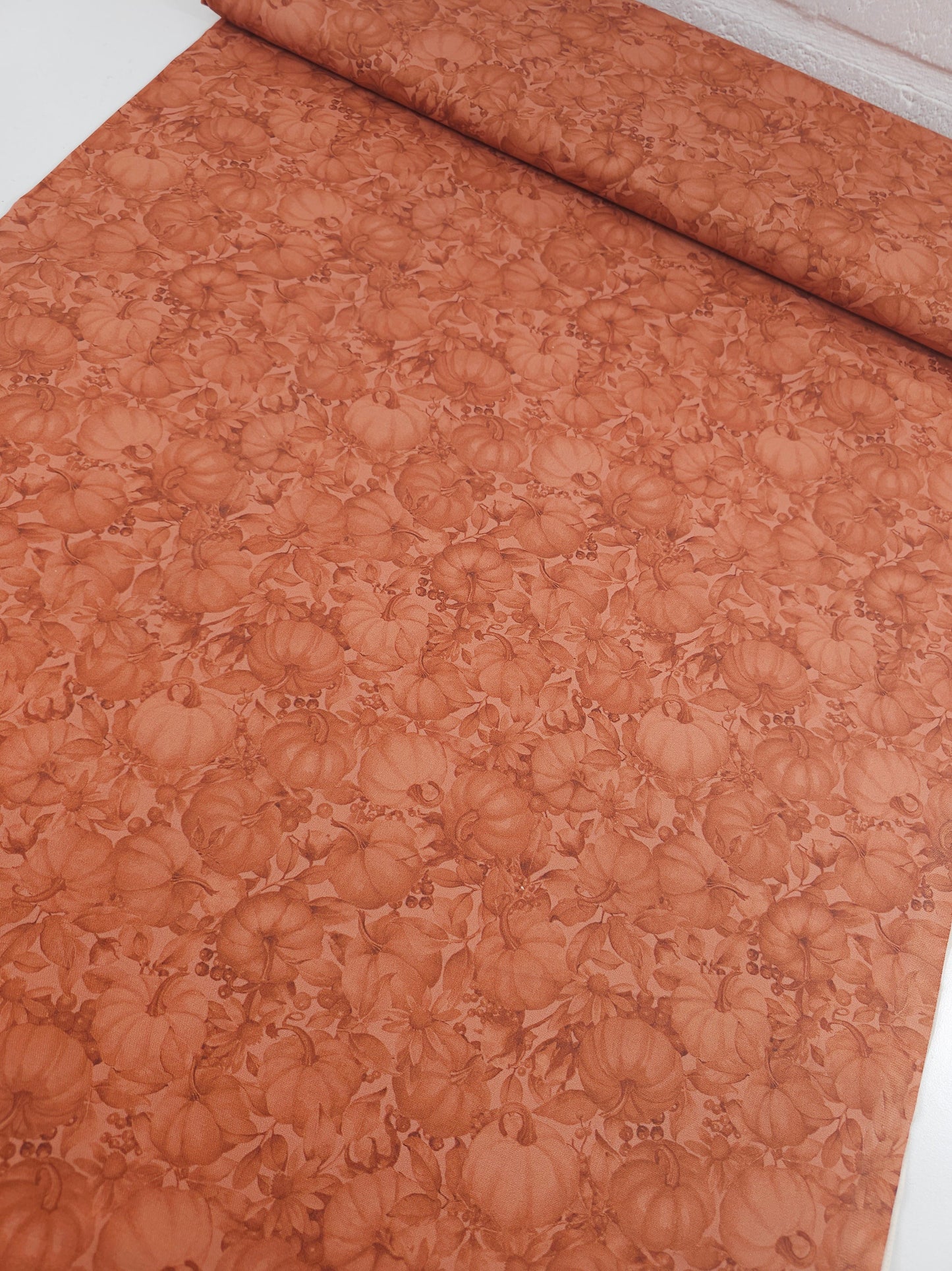 Rusty Orange Pumpkin Patch 100% Cotton