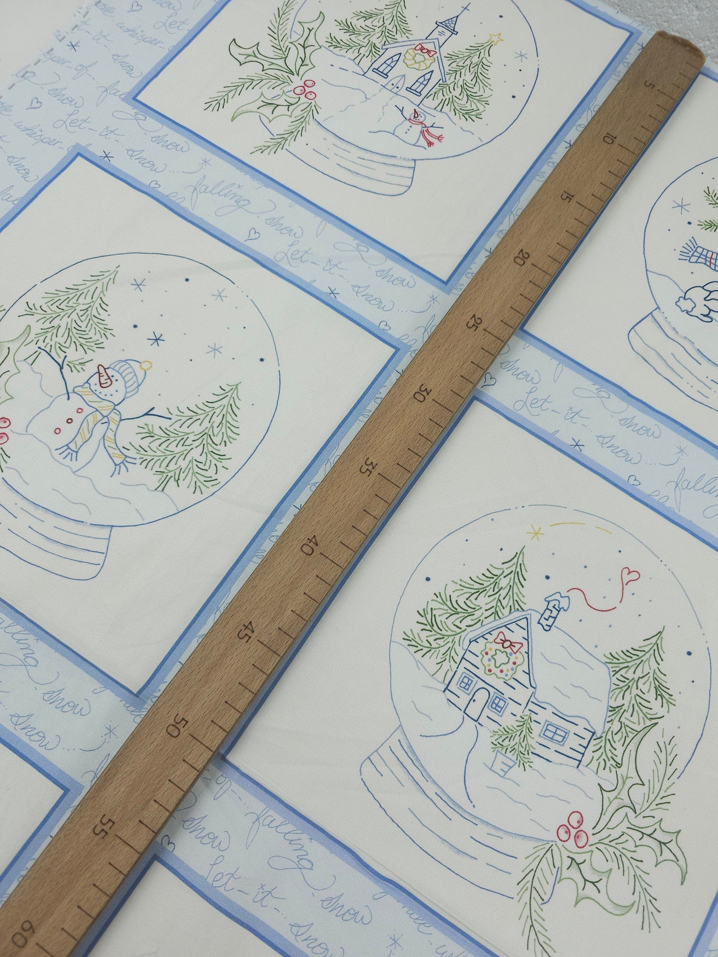 Snowglobe Frames 100% Cotton - 60cm Panel