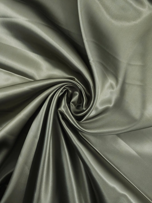 Moss Khaki Liquid Satin