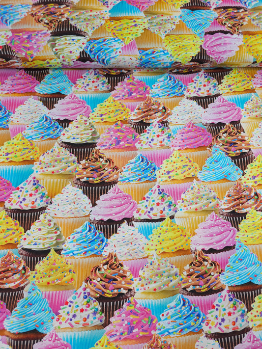 Sprinkle Cupcakes 100% Cottton