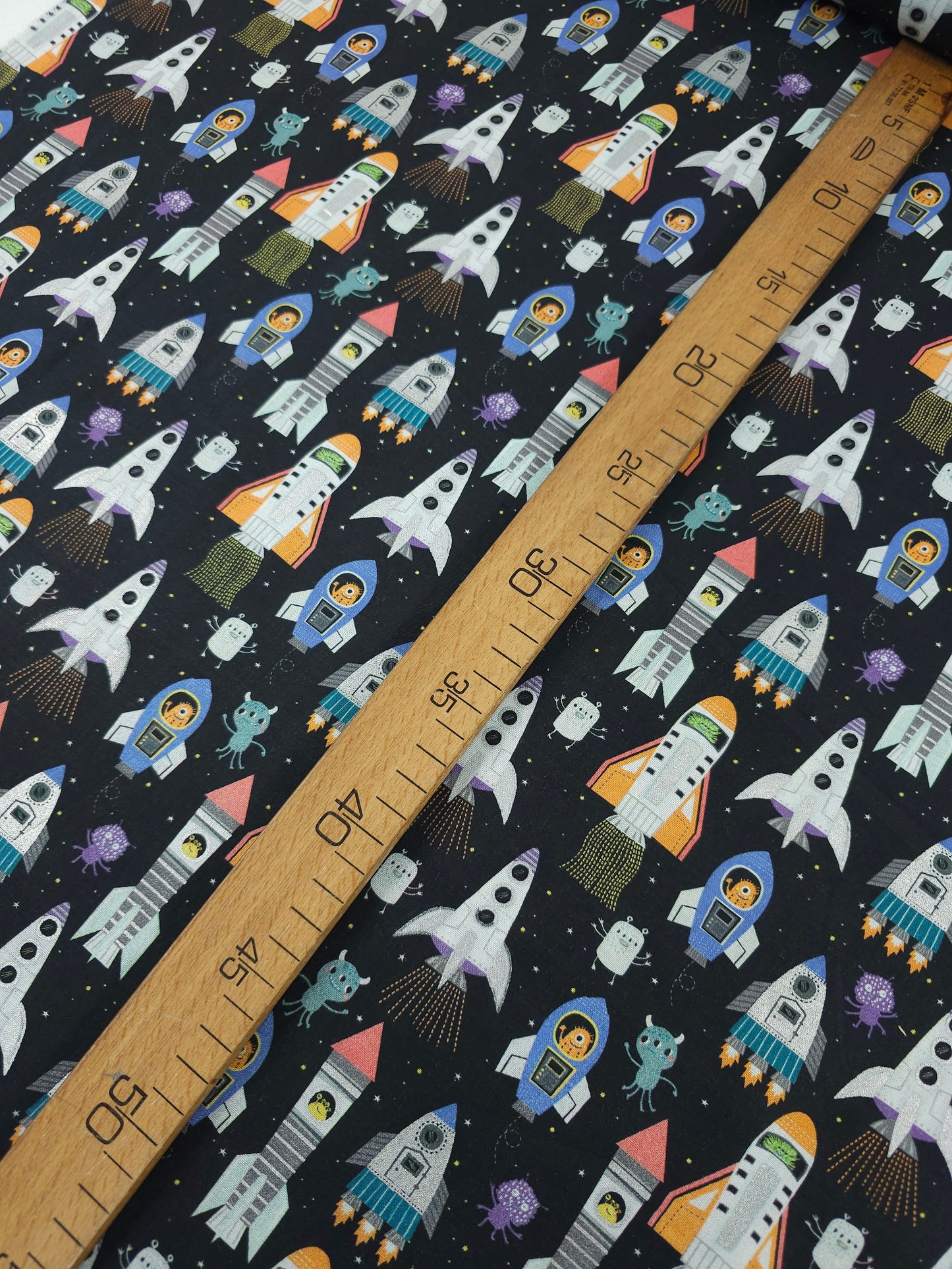 Novelty Space Rocket 100% Cotton