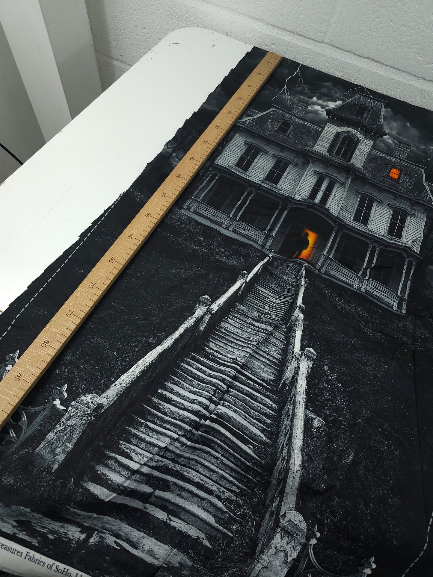 Haunted House 100% Cotton - 60cm Panel
