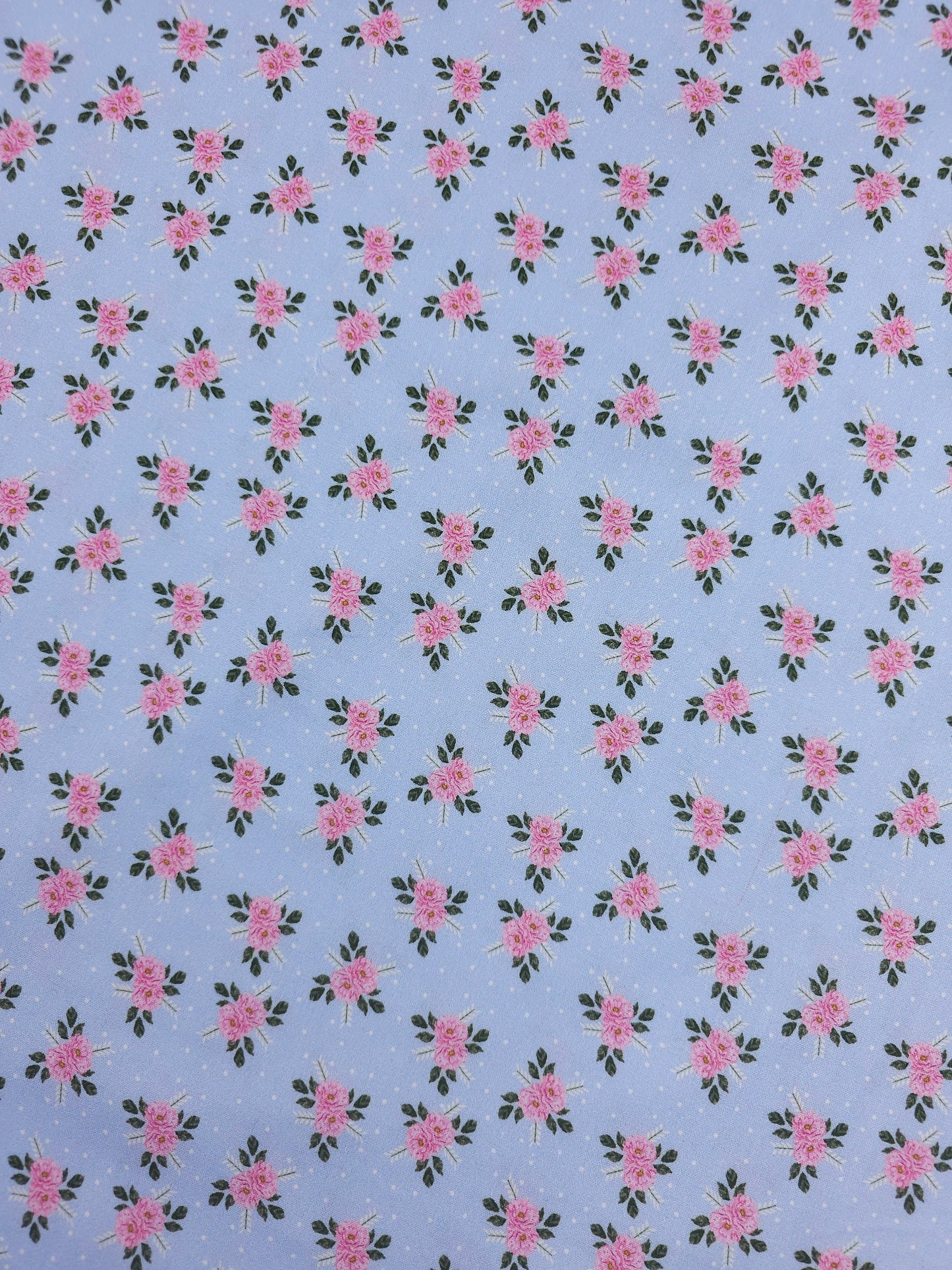 Ditsy Hydrangea Pair Floral 100% Cotton 55”