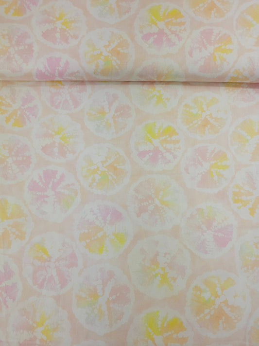Citrus Pink/Peach Shell Cotton Sateen - Robert Kaufman
