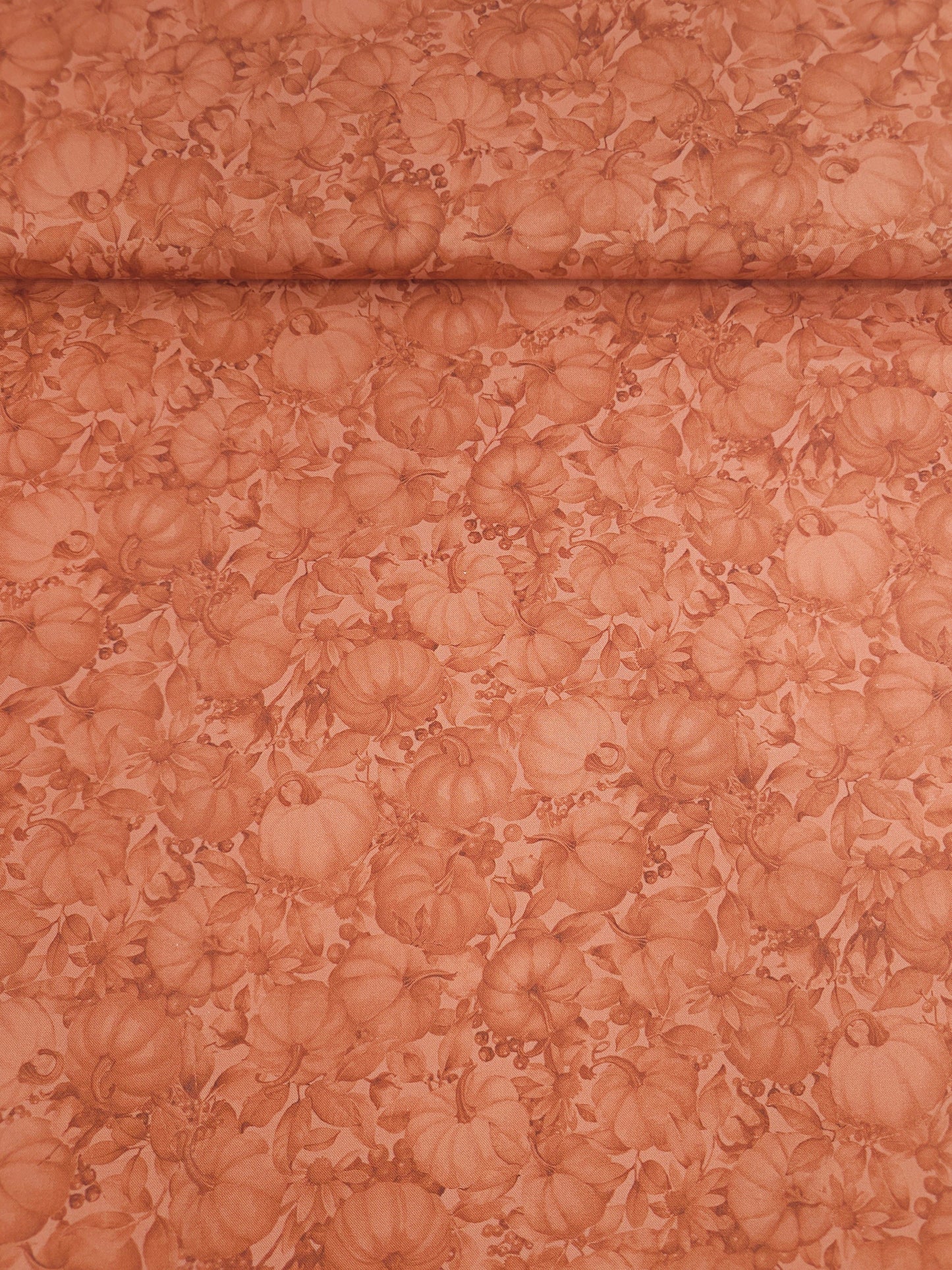 Rusty Orange Pumpkin Patch 100% Cotton