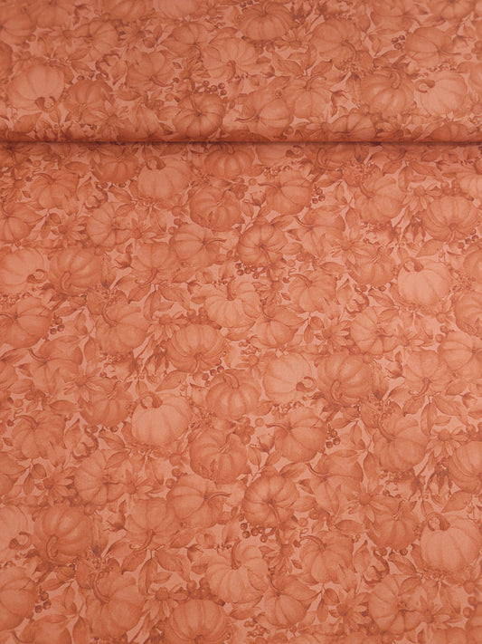 Rusty Orange Pumpkin Patch 100% Cotton