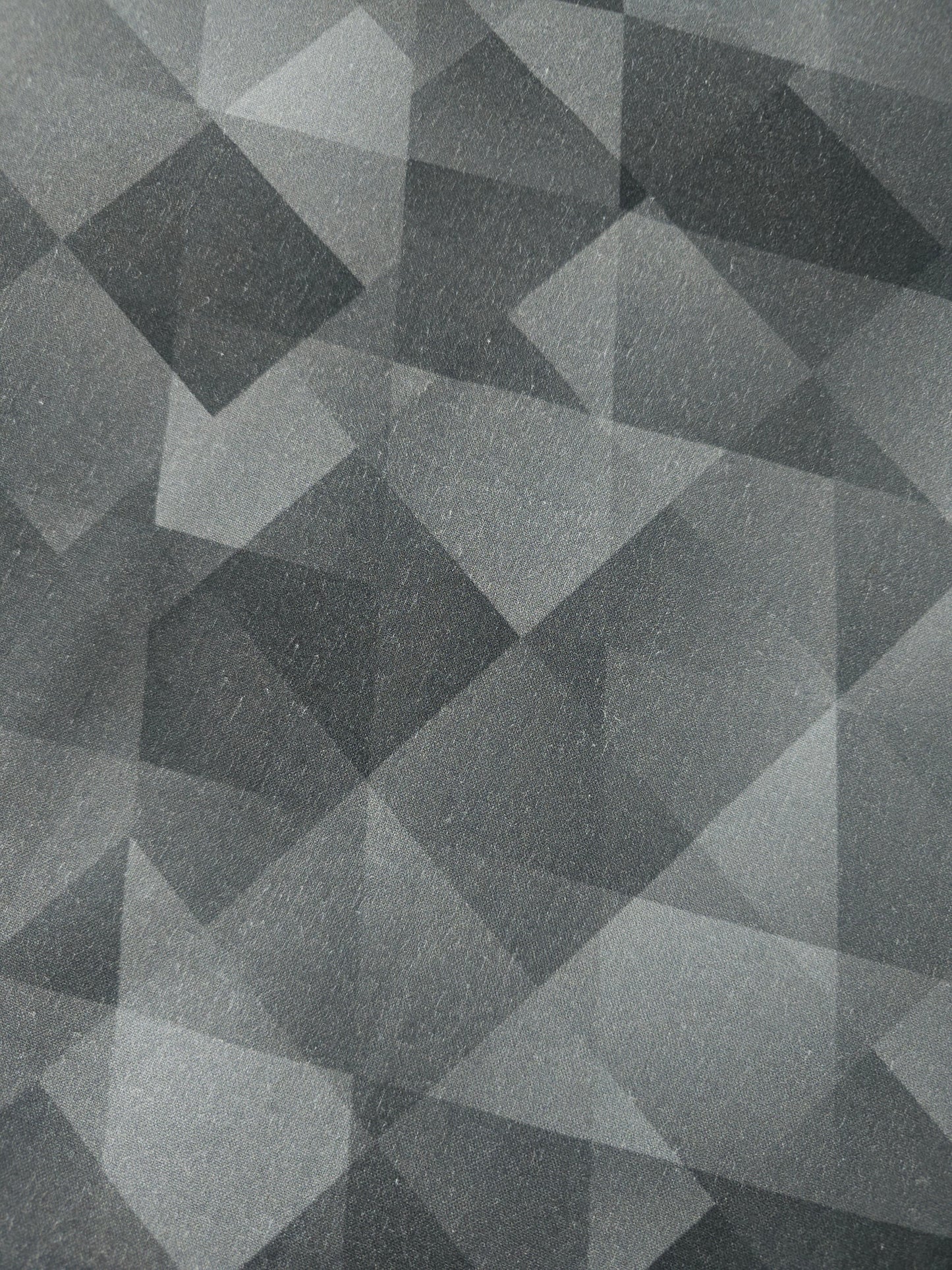 Misty Grey Washed Geometric 100% Cotton