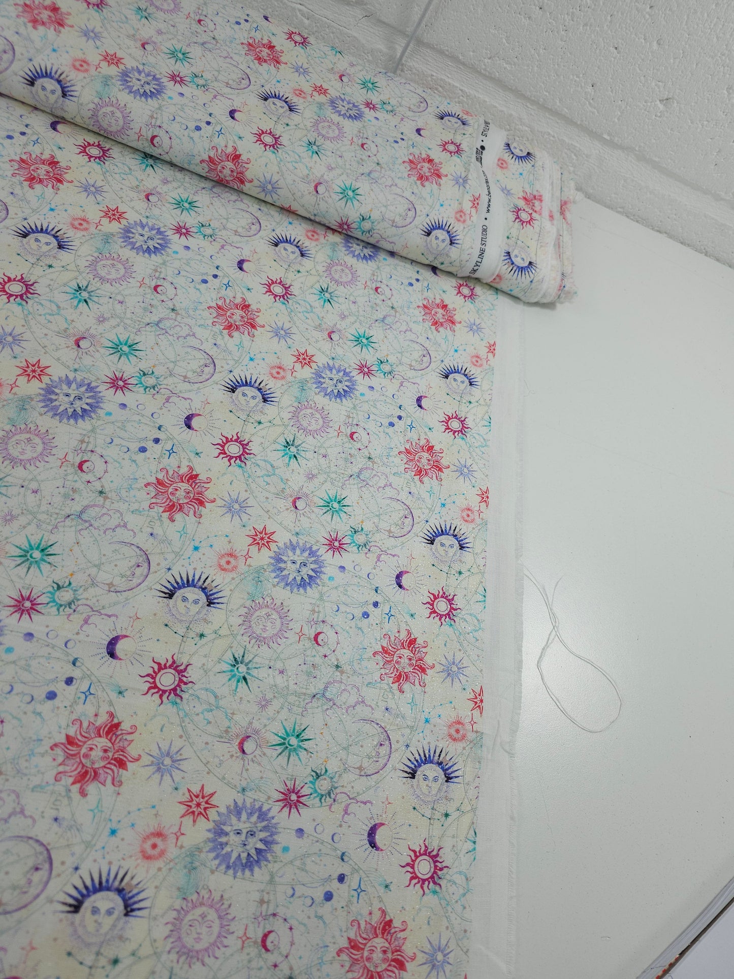 Ivory Celestial Skies 100% Cotton - Benartex