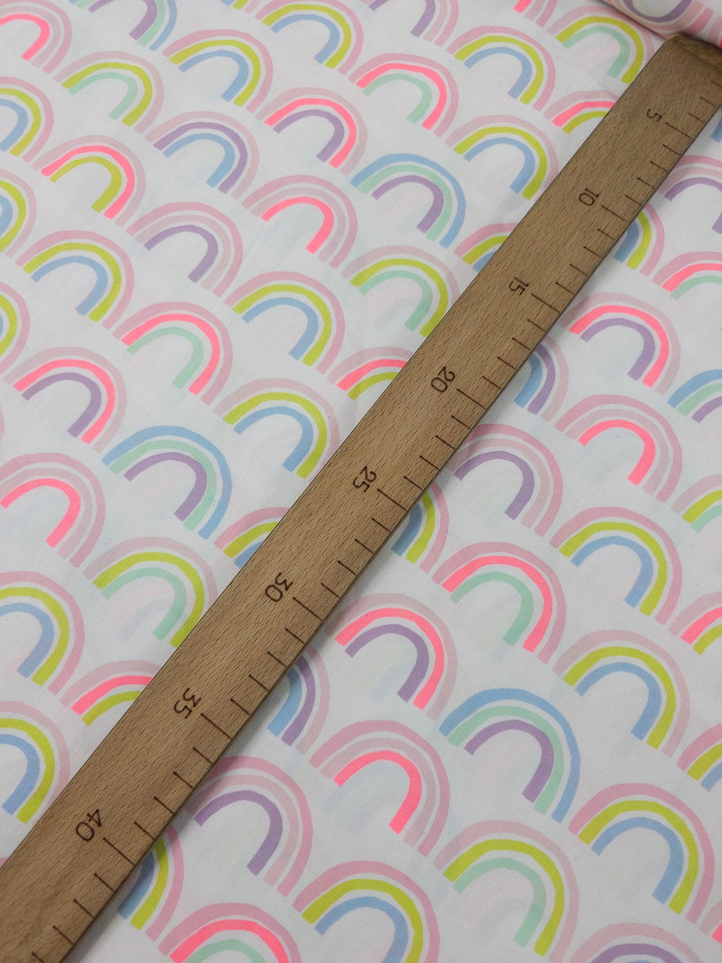 Neon/Pastel Rainbow 100% Cotton 106" *EXTRA WIDE*