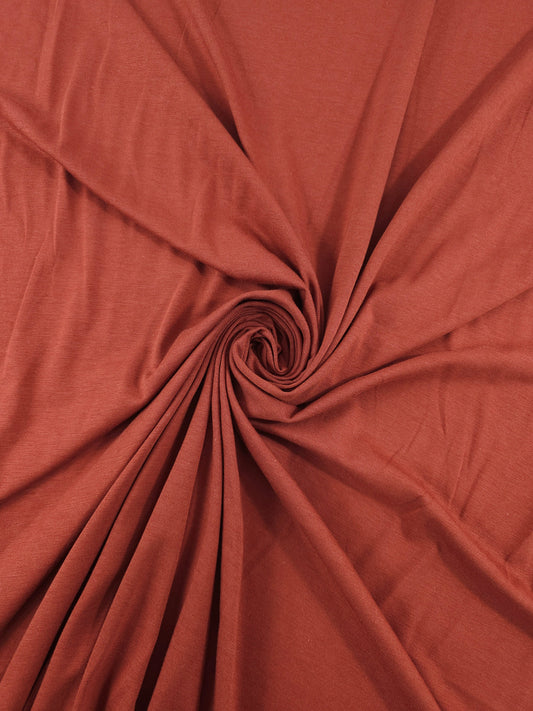 Rust Organic Bamboo Cotton Jersey