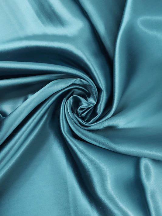 Light Teal Liquid Satin