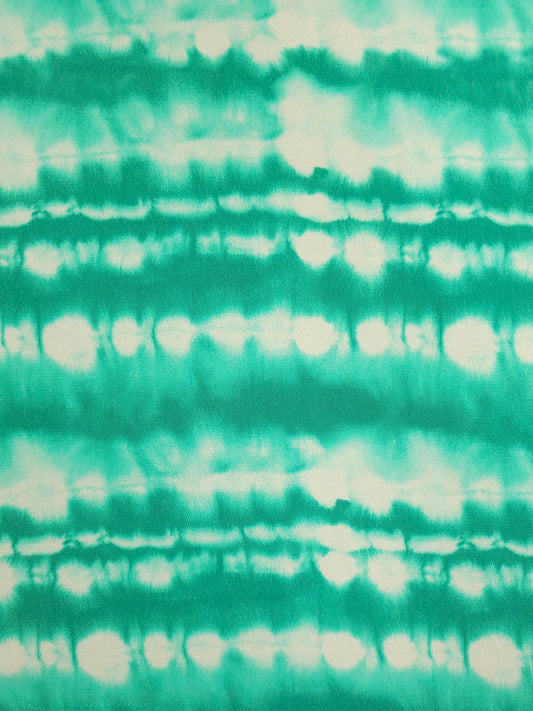 Minty Sage Abstract Blur Viscose Crepe