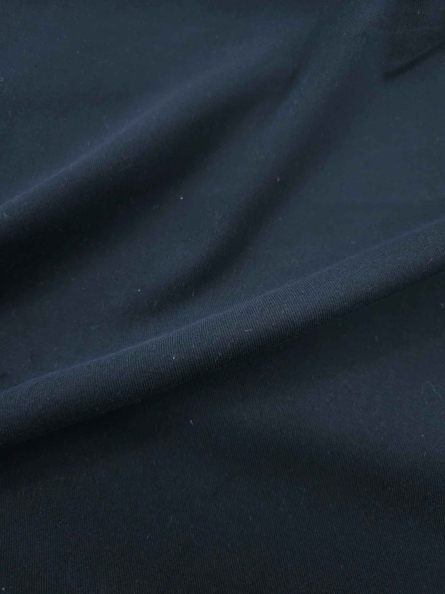 Hale Navy Brushed Cotton Twill