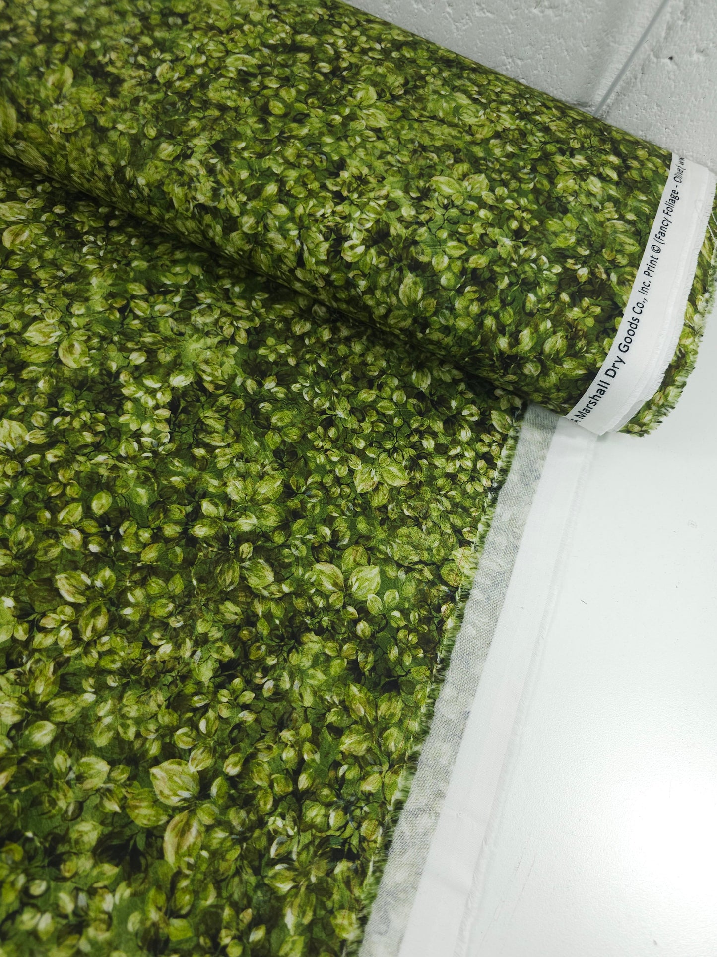 Olive Floral Fantasy 100% Cotton