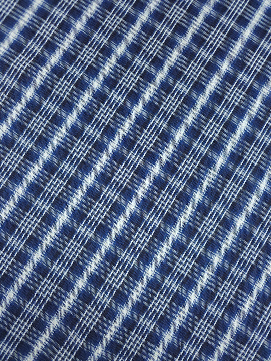 Cobalt Blue Tartan Denim