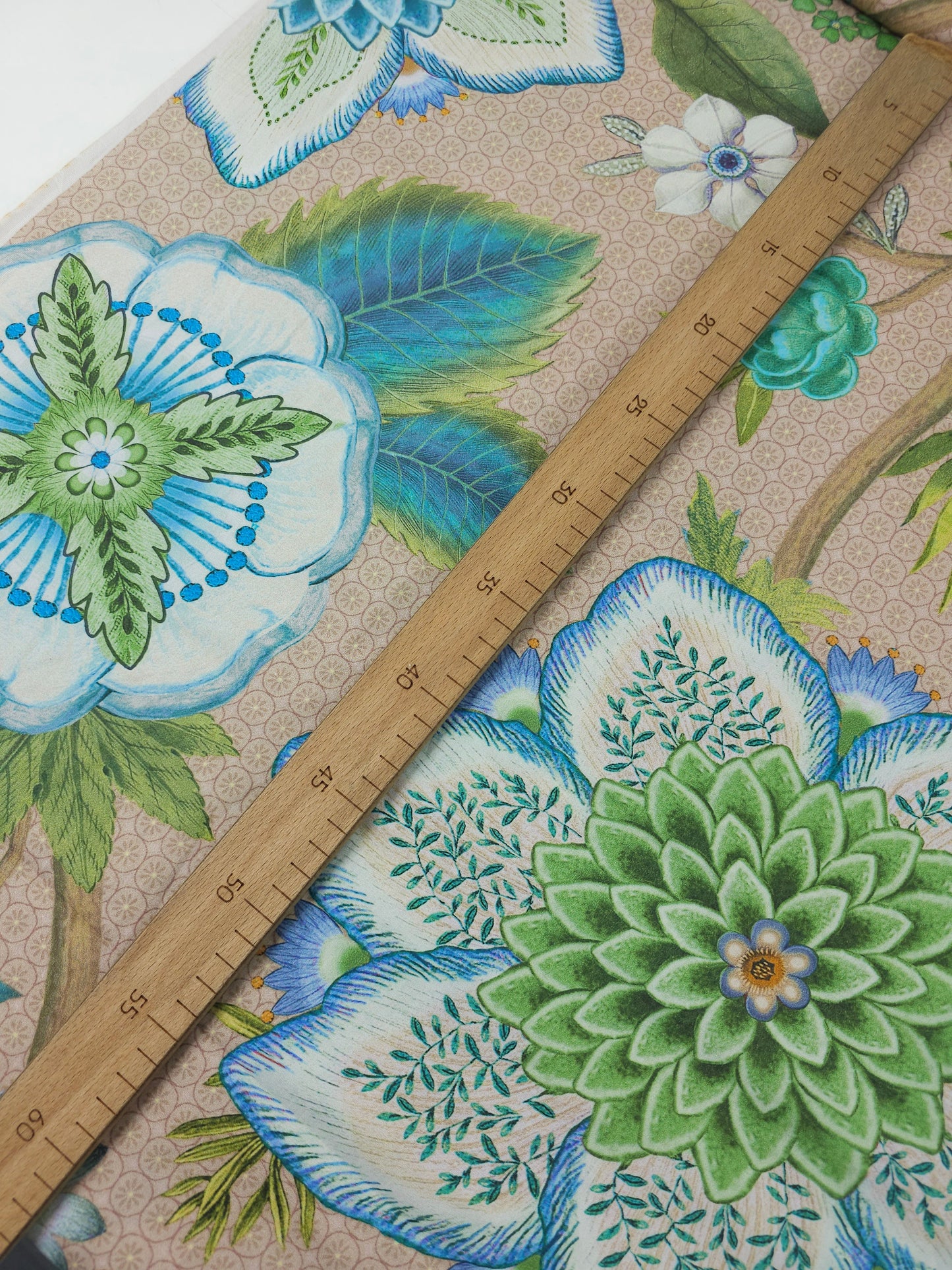 Blue Viva La Vida Floral 100% Cotton 106" *EXTRA WIDE*