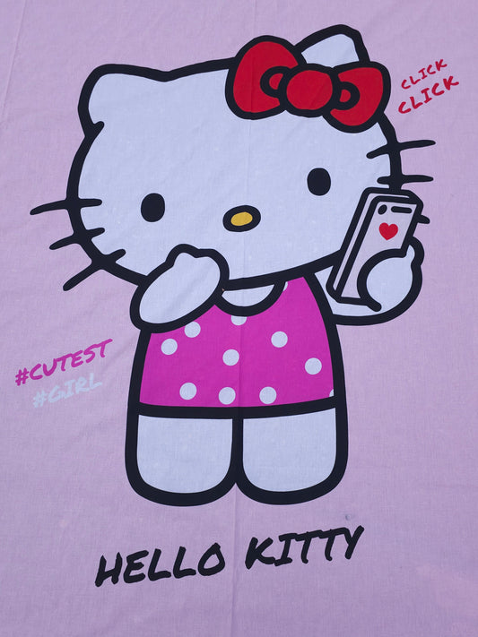 Hello Kitty Cutest Duo 100% Cotton 2.15m Panel *EXTRA WIDE*